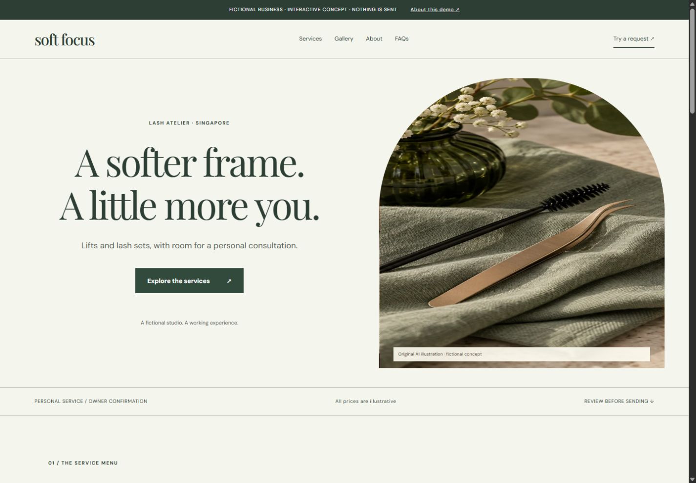 Actual Soft Focus lash-studio concept